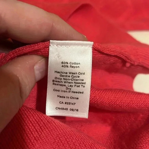 Talbots pink knit button down cardigan 3/4 sleeve small - Picture 5 of 6